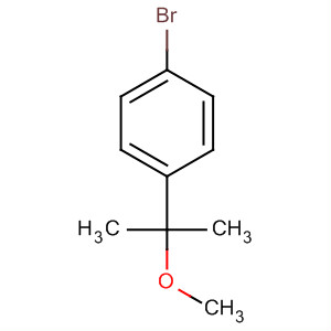 Structure of Benzene, 1-bromo-4-(1-methoxy-1-methylethyl)-