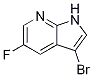 Structure of 3-broMo-5-fluoro-1H-pyrrolo[2,3-b]pyridine