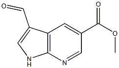 3-ForMyl-7-azaindole-5-carboxylic acid Methyl ester结构式