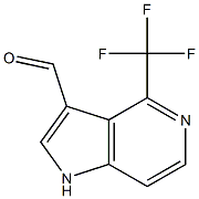 Structure of 4-(trifluoromethyl)-1h-pyrrolo[3,2-c]pyridine-3-carbaldehyde