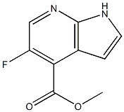 Structure of 5-Fluoro-7-azaindole-4-carboxlic acid methyl ester