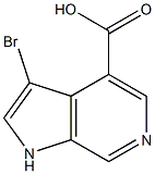 3-Bromo-6-azaindole-4-carboxylic acid结构式