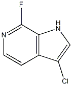 3-Chloro-7-fluoro-6-azaindole结构式