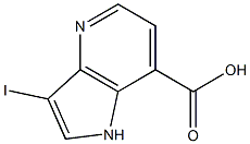 Structure of 3-Iodo-4-azaindole-7-carboxylic acid