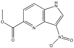 Structure of 3-Nitro-4-azaindole-5-carboxylic acid methyl ester