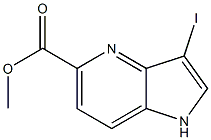 Structure of 3-Iodo-4-azaindole-5-carboxylic acid Methyl ester