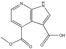 4-Methoxycarbonyl-7-azaindole-3-carboxylic acid结构式