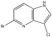 Chemical structure of 5-Bromo-3-chloro-4-azaindole