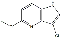 3-Chloro-5-Methoxy-4-azaindole结构式