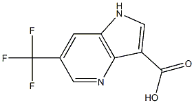 6-TrifluoroMethyl-4-azaindole-3-carboxylic acid结构式