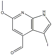Structure of 3-Iodo-6-methoxy-7-azaindole-4-carbaldehyde