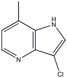 3-Chloro-7-methyl-4-azaindole结构式
