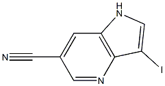 Structure of 6-Cyano-3-iodo-4-azaindole