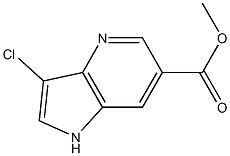 3-Chloro-4-azaindole-6-carboxylic acid Methyl ester结构式