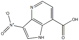 3-Nitro-4-azaindole-7-carboxylic acid结构式