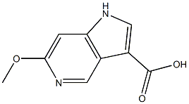 6-Methoxy-5-azaindole-3-carboxylic acid结构式