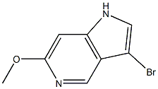Structure of 3-bromo-6-methoxy-1h-pyrrolo[3,2-c]pyridine
