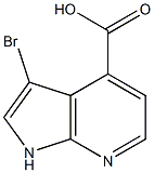 Structure of 3-Bromo-1H-pyrrolo[2,3-b]pyridine-4-carboxylic acid