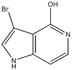 3-Bromo-4-hydroxy-5-azaindole结构式