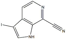Structure of 3-Iodo-7-cyano-6-azaindole