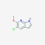 5-chloro-6-methoxy-1h-pyrrolo[2,3-b]pyridine结构式