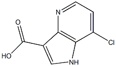 Chemical structure of 7-chloro-1h-pyrrolo[3,2-b]pyridine-3-carboxylic Acid