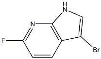 3-Bromo-6-fluoro-7-azaindole结构式