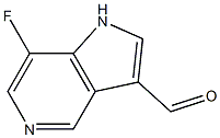 Chemical structure of 7-Fluoro-5-azaindole-3-carboxaldehyde