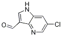 Structure of 6-chloro-1H-pyrrolo[3,2-b]pyridine-3-carbaldehyde