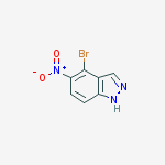 Structure of 4-bromo-5-nitro-1h-indazole