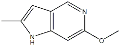 2-Methyl-6-Methoxy-5-azaindole结构式