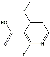 Structure of 2-Fluoro-4-methoxypyridine-3-carboxylic acid