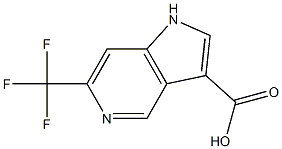 6-(TrifluoroMethyl)-5-azaindole-3-carboxylic acid结构式