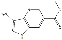 3-Amino-4-azaindole-6-carboxylic acid methyl ester结构式