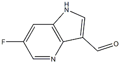 Chemical structure of 6-Fluoro-4-azaindole-3-carboxaldehyde