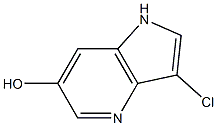 3-Chloro-6-hydroxy-4-azaindole结构式