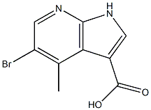 Structure of 5-Bromo-4-methyl-7-azaindole-3-carboxylic acid