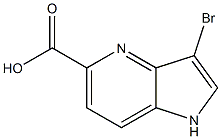 Structure of 3-bromo-1H-pyrrolo[3,2-b]pyridine-5-carboxylic acid