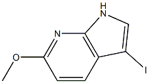 3-Iodo-6-methoxy-7-azaindole结构式