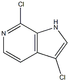 Structure of 3,7-Dichloro-6-azaindole
