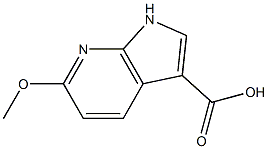6-Methoxy-7-azaindole-3-carboxylic acid结构式