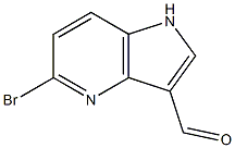 5-bromo-1H-Pyrrolo[3,2-b]pyridine-3-carboxaldehyde结构式