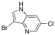 3-bromo-6-chloro-1H-pyrrolo[3,2-b]pyridine结构式