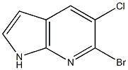 6-Bromo-5-chloro-7-azaindole结构式
