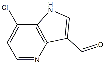 Chemical structure of 7-chloro-1h-pyrrolo[3,2-b]pyridine-3-carbaldehyde