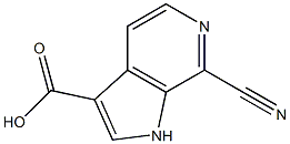 Structure of 7-Cyano-6-azaindole-3-carboxylic acid