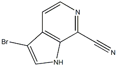 3-BroMo-7-cyano-6-azaindole结构式
