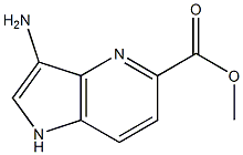 3-Amino-4-azaindole-5-carboxylic acid methyl ester结构式