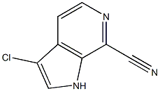 Structure of 3-Chloro-7-cyano-6-azaindole