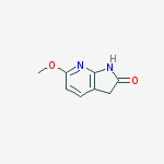 6-Methoxy-1H-pyrrolo[2,3-b]pyridin-2(3H)-one结构式
